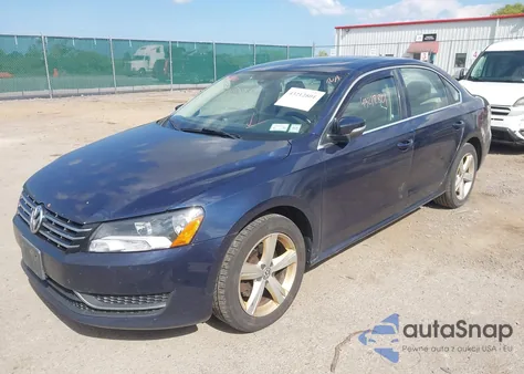 2013 Volkswagen Passat 2.0L Tdi Se из США, поврежденный, VIN 1VWBN7A31DC067929